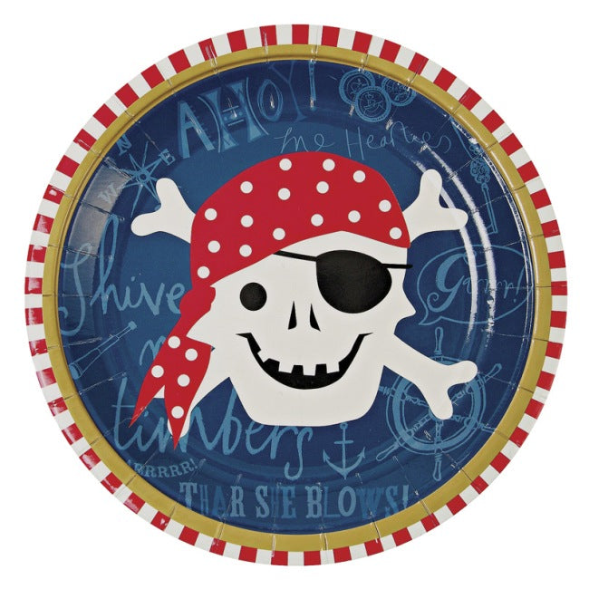 Ahoy There Pirate Plate - Pack of 12