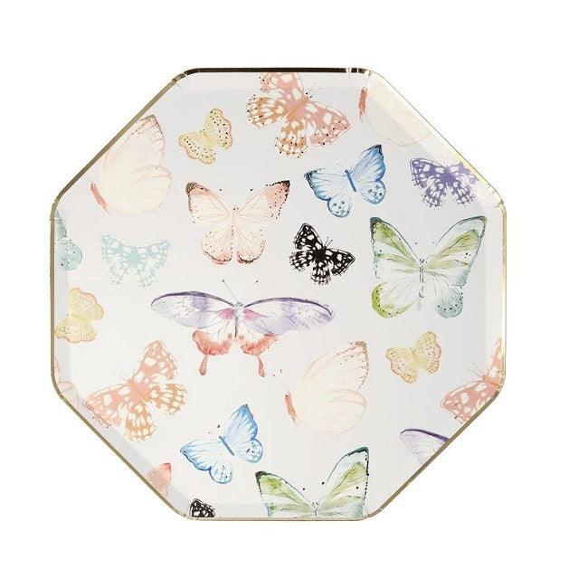 Butterfly Large Dinner Plates - Pack of 8