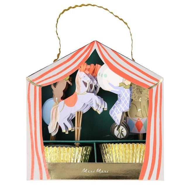 Circus Parade Cupcake Kit - Kit for 24 pieces