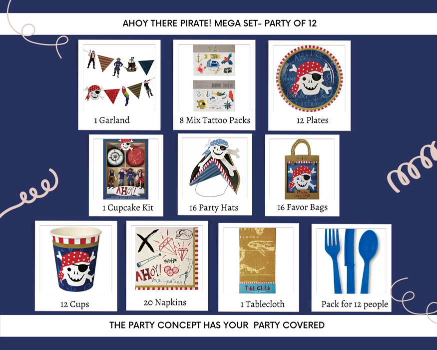 Ahoy There Pirate! Mega Set - Party of 12