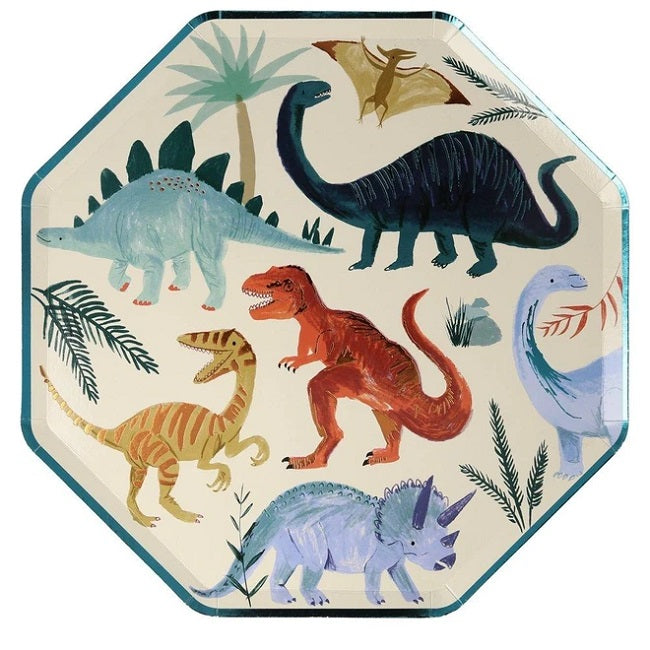 Dinosaur Kingdom Large Plates - Pack of 8