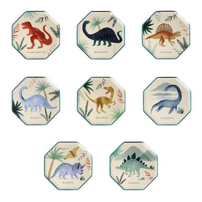 Dinosaur Kingdom Side Plates - Pack of 8