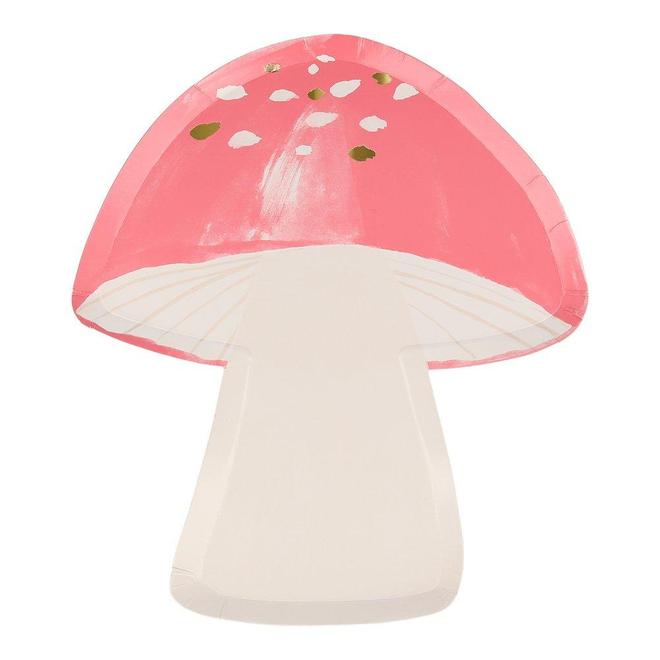 Fairy Toadstool Plates - Pack of 8
