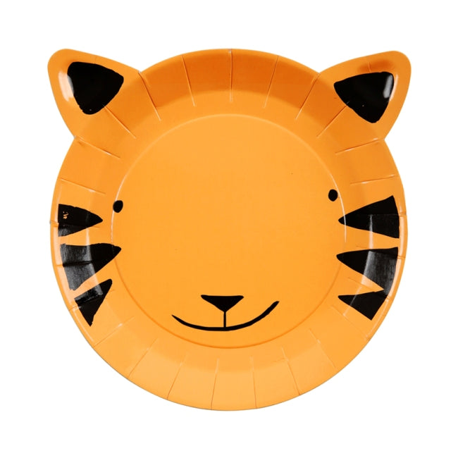 Go Wild Small Tiger Plate - Pack of 12