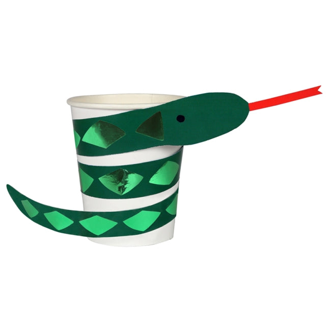 Go Wild Snake Party Cups - Pack of 8