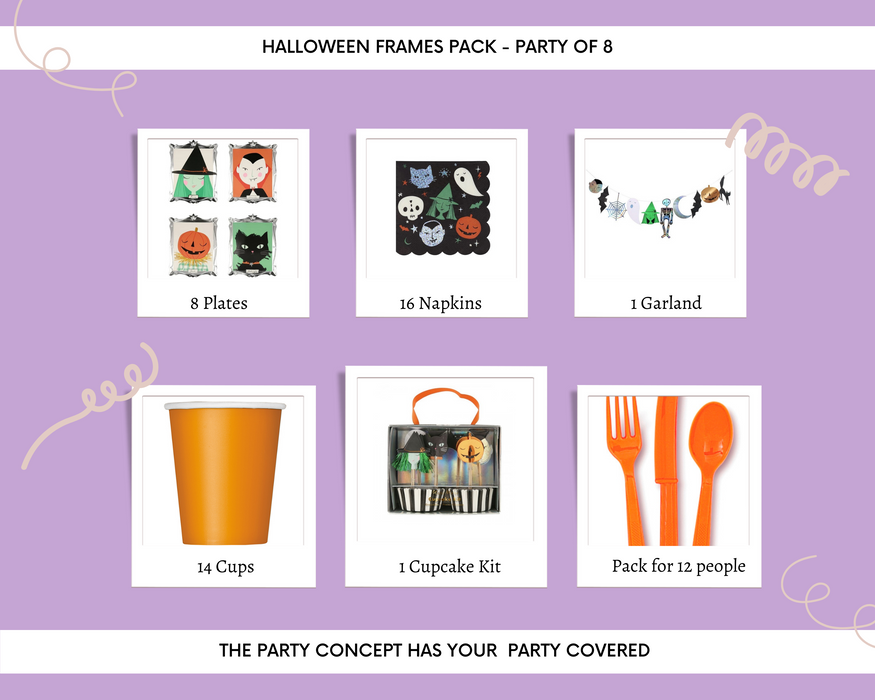 Halloween Frame Set - party for 8