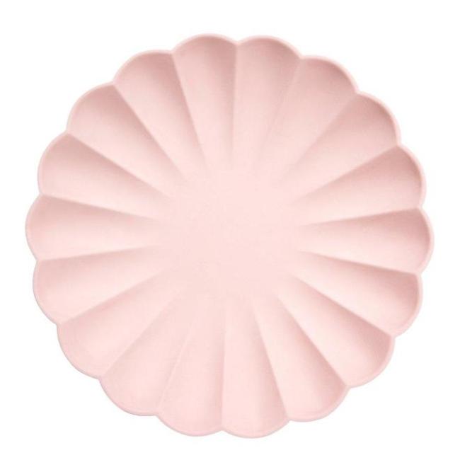 Pink Simply Eco Large Plates - Pack of 8
