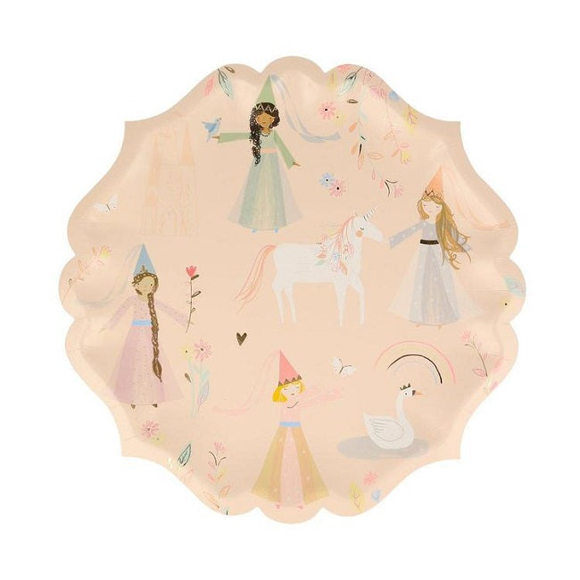 Princess Large Plates - Pack of 8