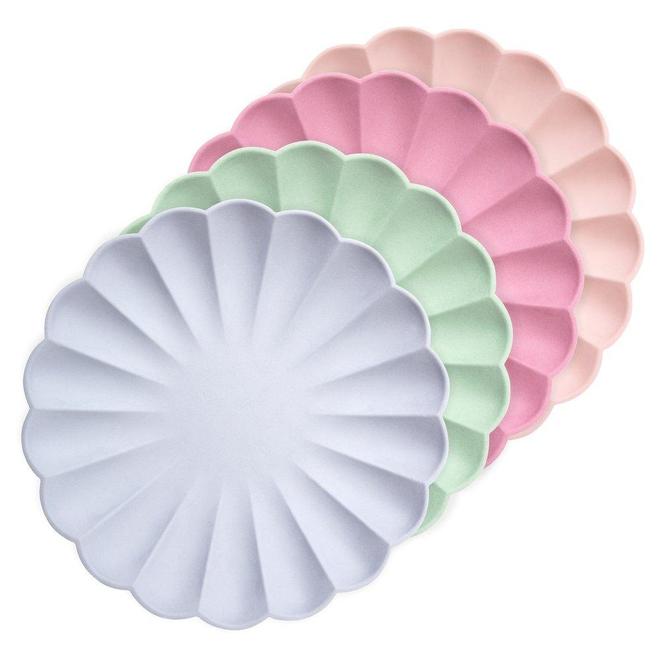 Multicolor Simply Eco Large Plates - Pack of 8