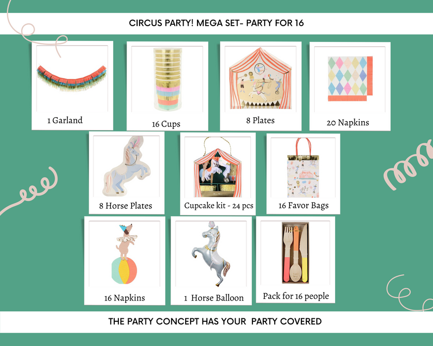 Circus Party! Mega Set - Party for 16
