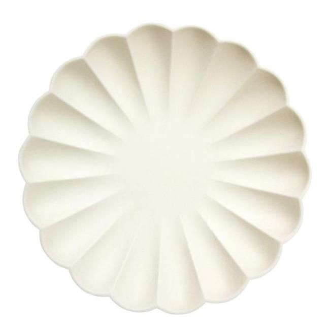 Cream Simply Eco Large Plates - Pack of 8