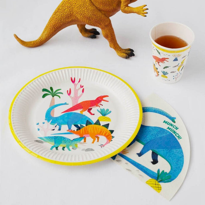 Party Dinosaur Plates - Pack of 8