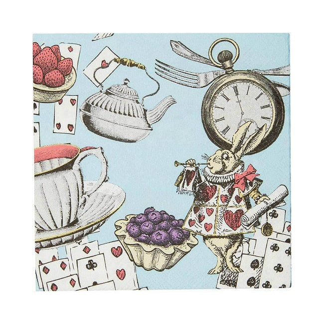 Truly Alice Blue Cocktail Napkins - Pack of 20